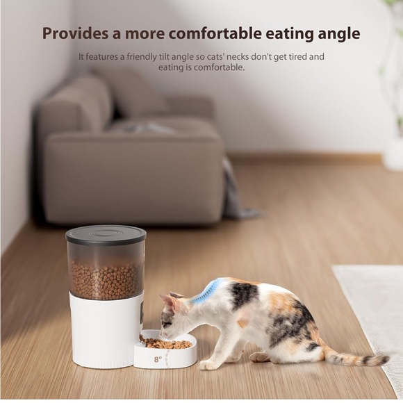 IMIPAW Automatic 3L Pet Feeder in White Cats or Dogs Programmable - Picture 3 of 12